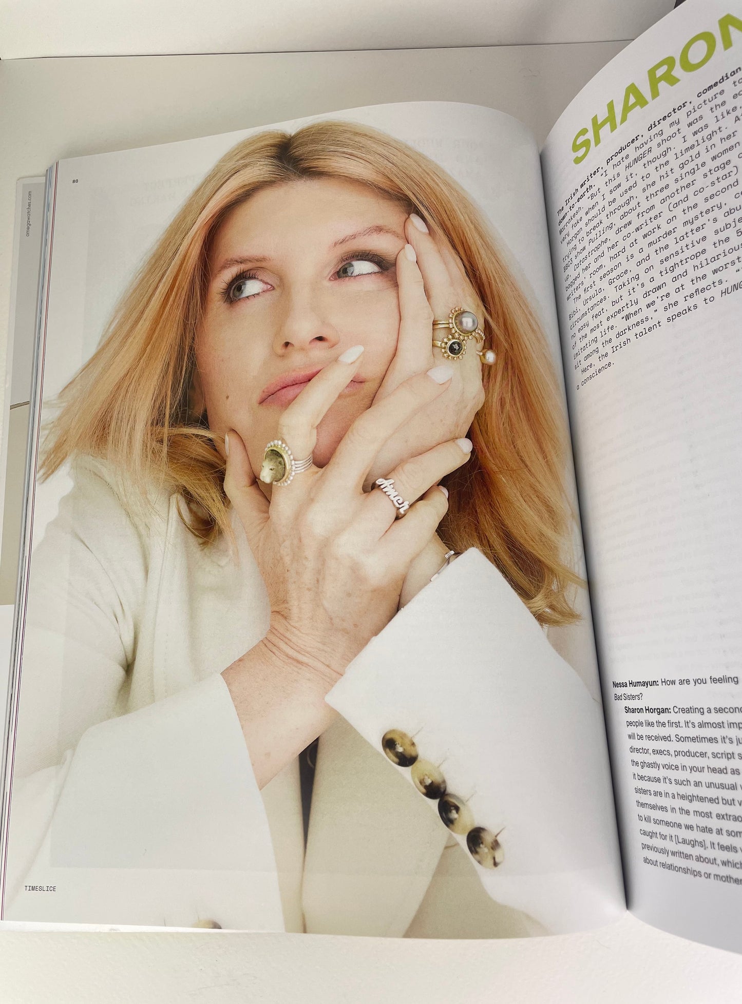 Julia Cook bear ring silver ring for Sharon Horgan