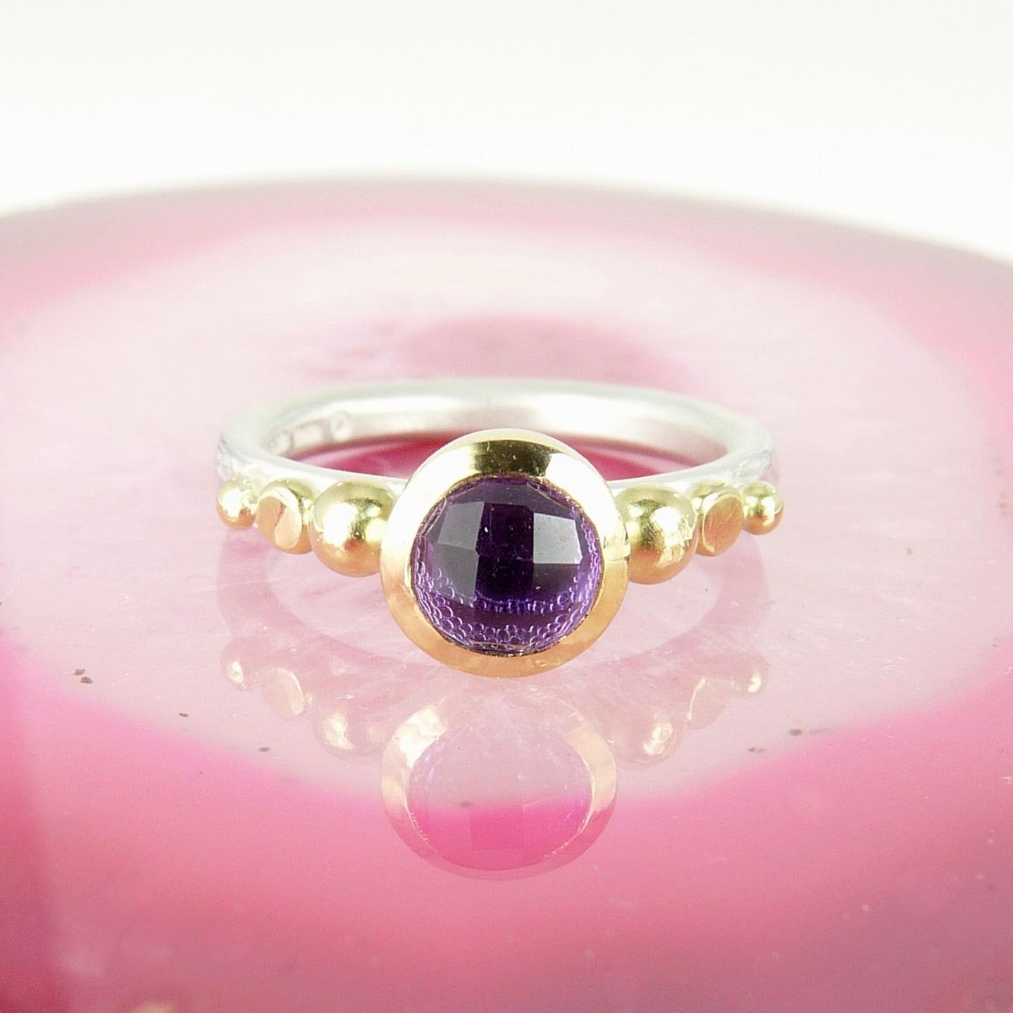 Amethyst Granulation Ring