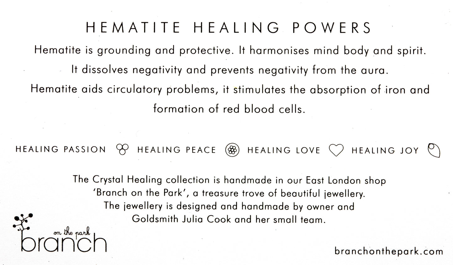 Men's Hematite Crystal Healing Bracelet