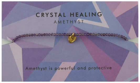 Amethyst Crystal Healing Bracelet