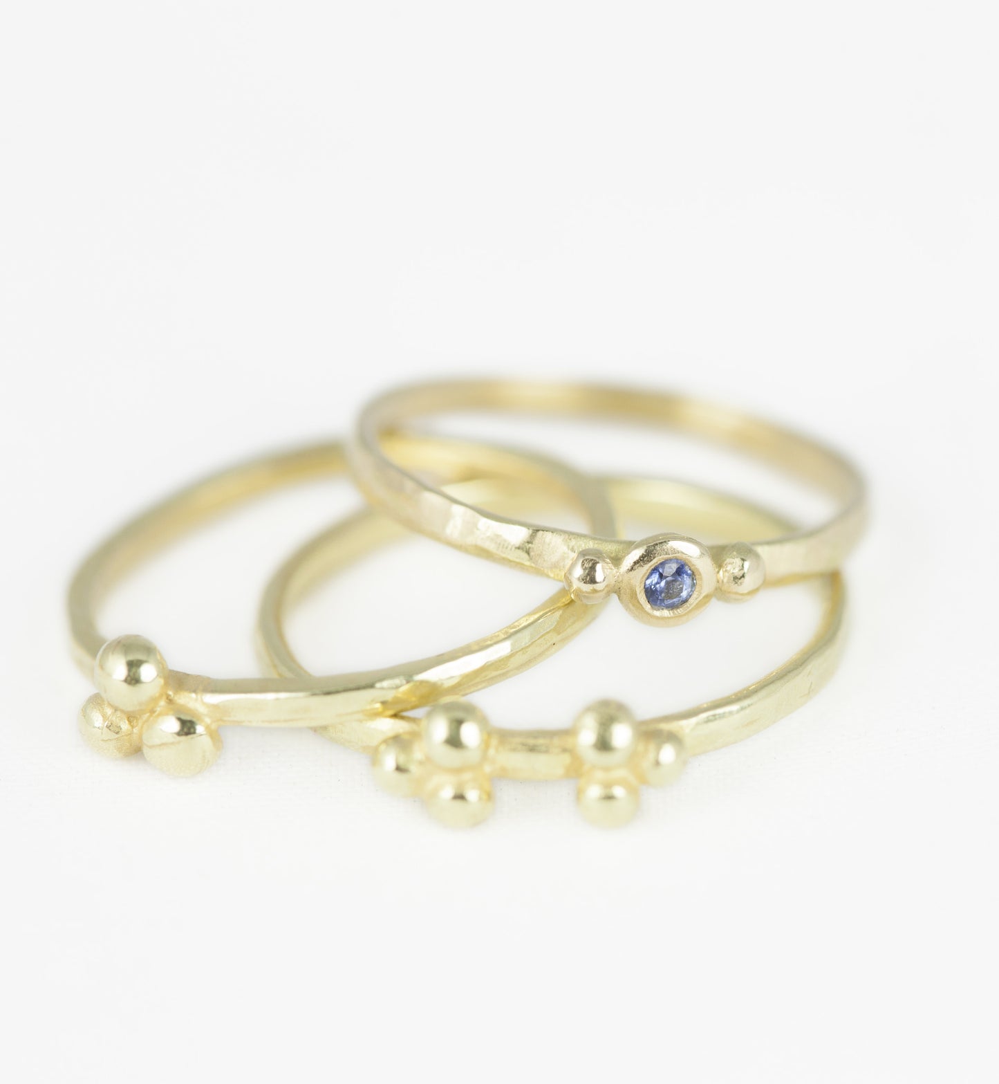 18ct Gold Delicate Nell Granulation Ring