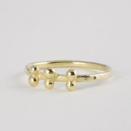 18ct Gold Delicate Kim Granulation Rings
