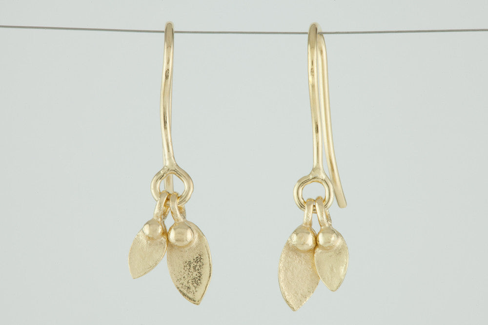 Mimi Double Leaf Drop Earrings