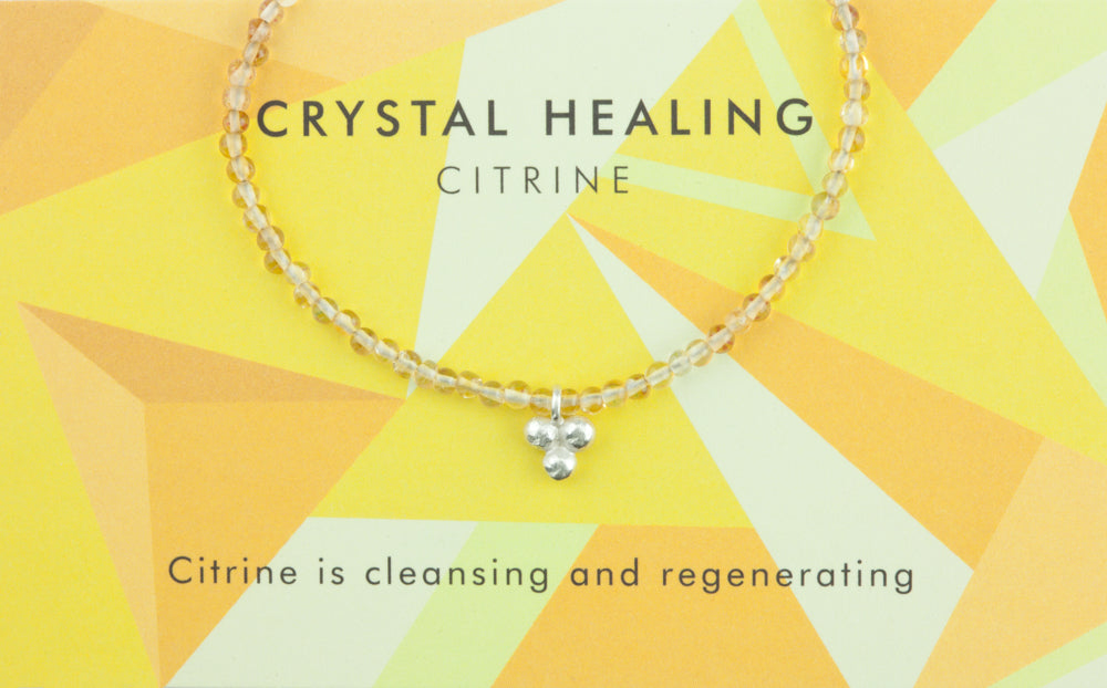 Men's Citrine Crystal Healing Bracelet