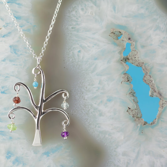 Maple Tree Family of Five Necklace