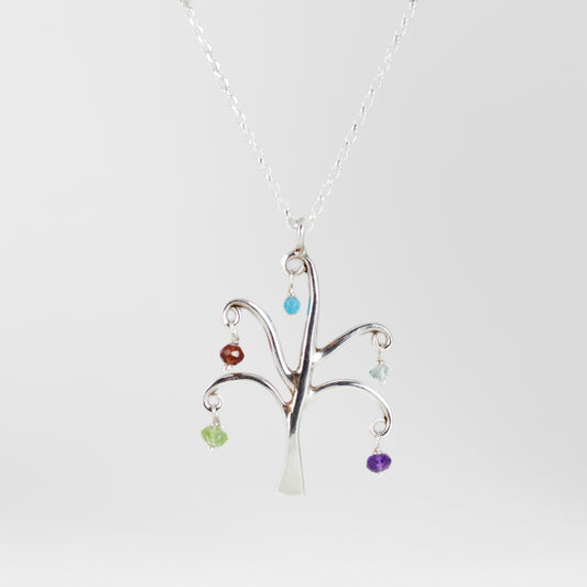 Maple Tree Family of Five Necklace