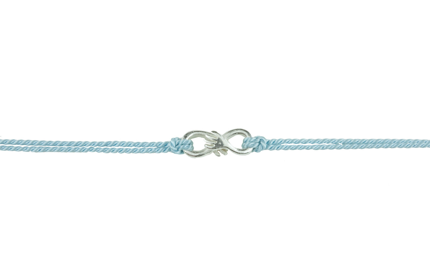 Cuddle charm on Baby blue silk thread