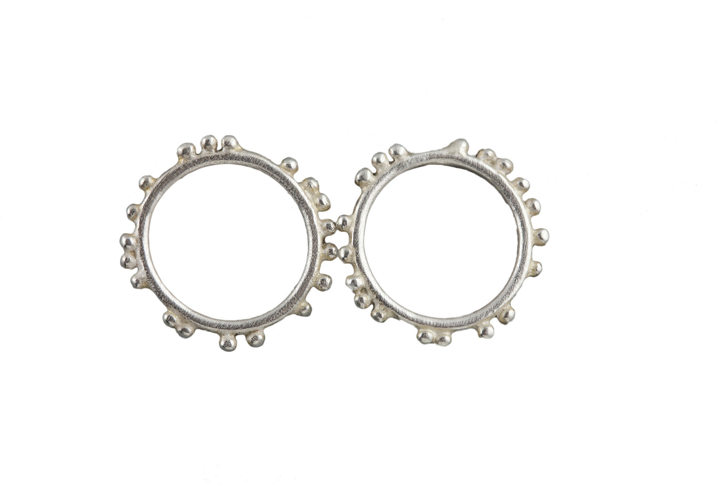 Granulation Studs, Silver Or Gold Plate