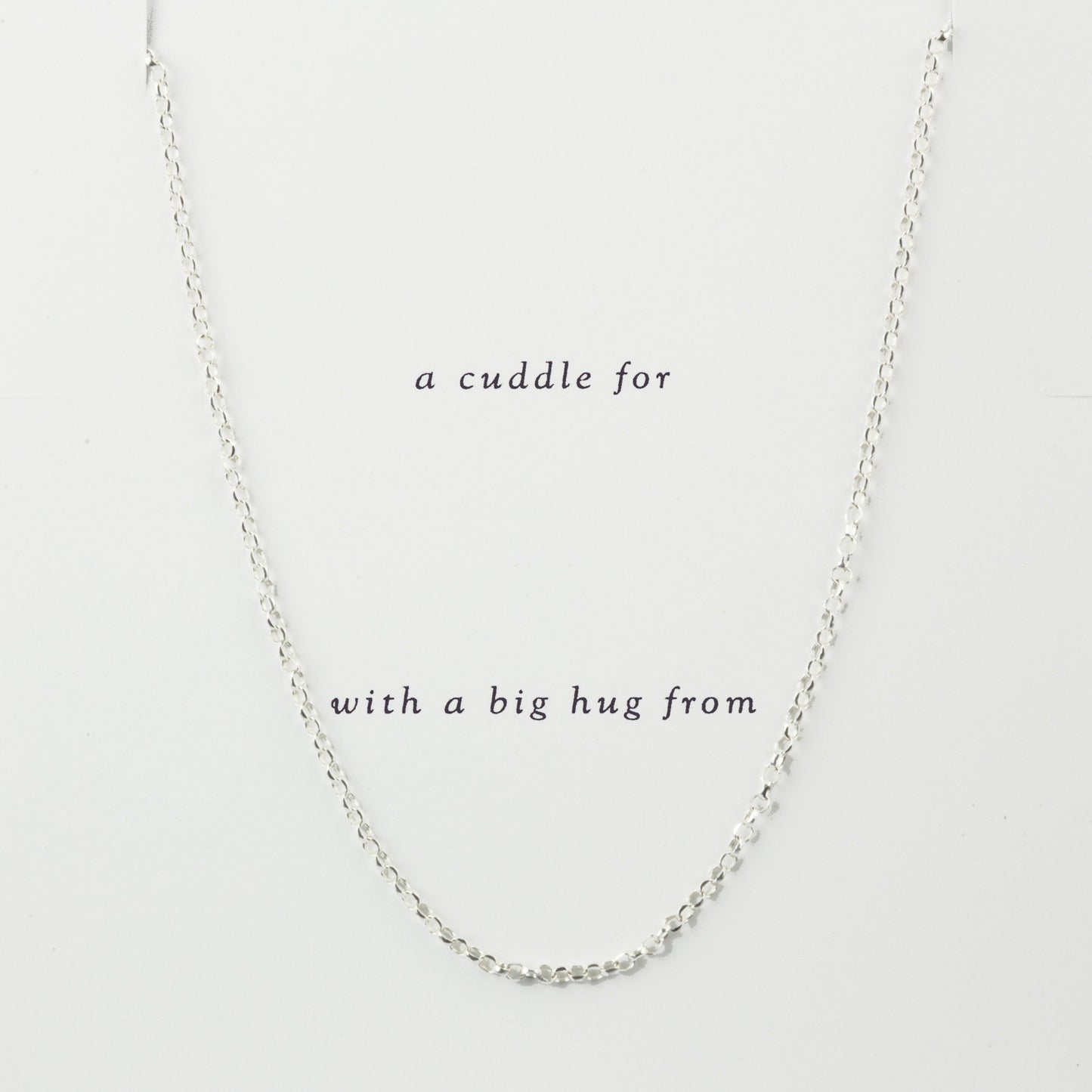 Delicate Cuddle pendant necklace