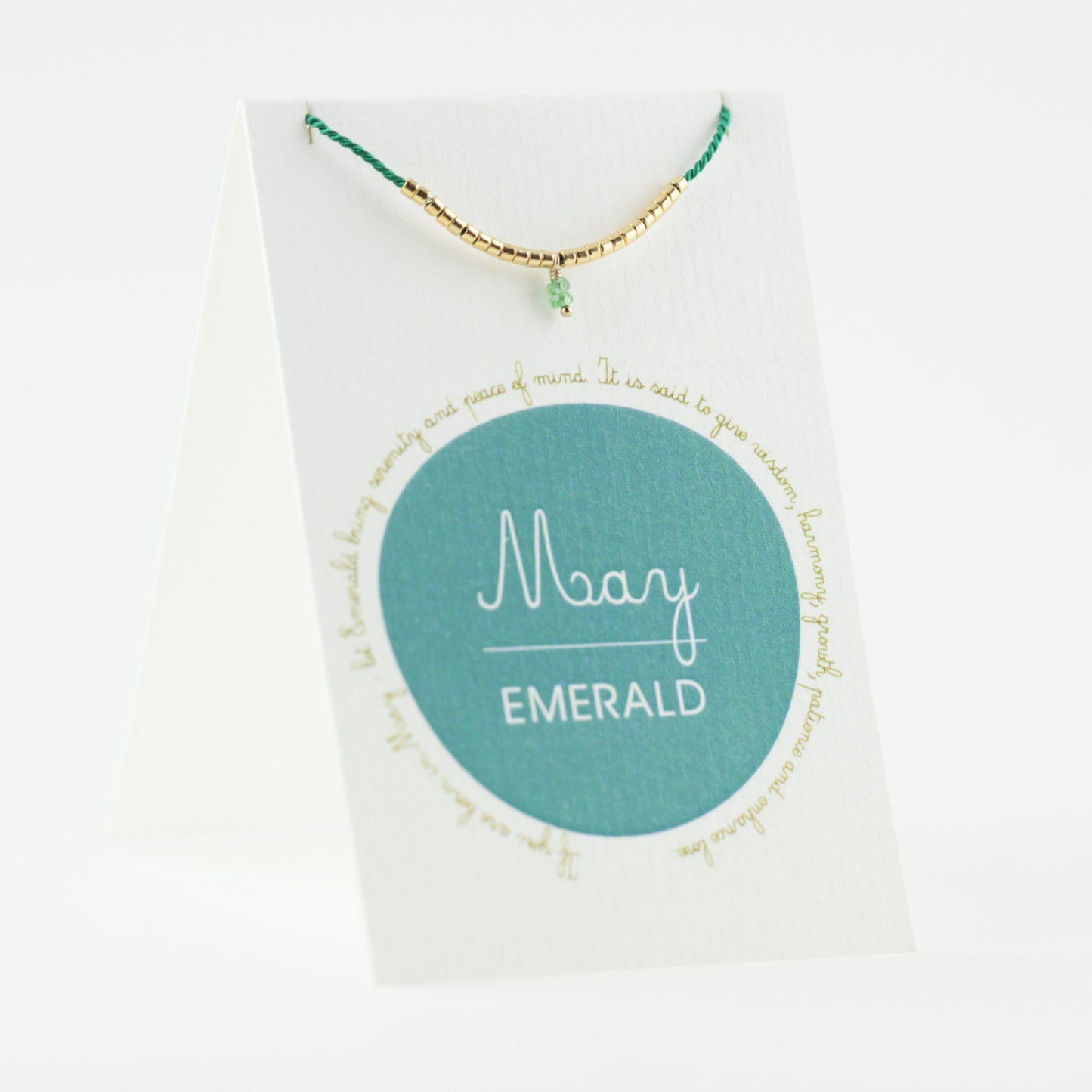 May Birthstone Bracelet, Emerald