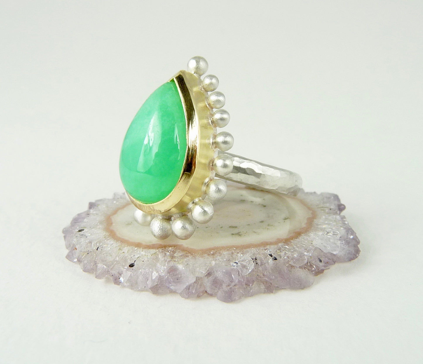 Chrysoprase Courtesan Ring