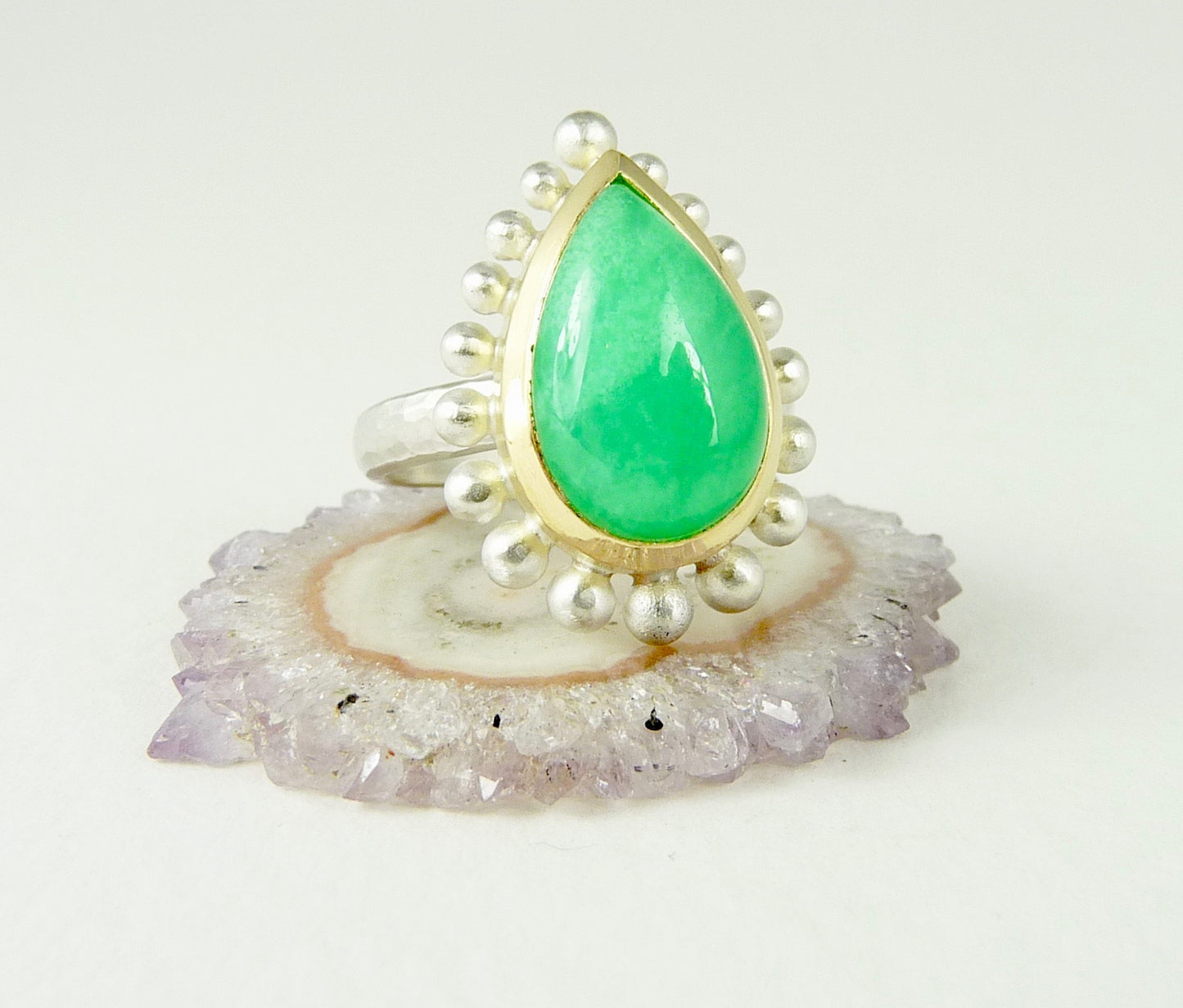 Chrysoprase Courtesan Ring