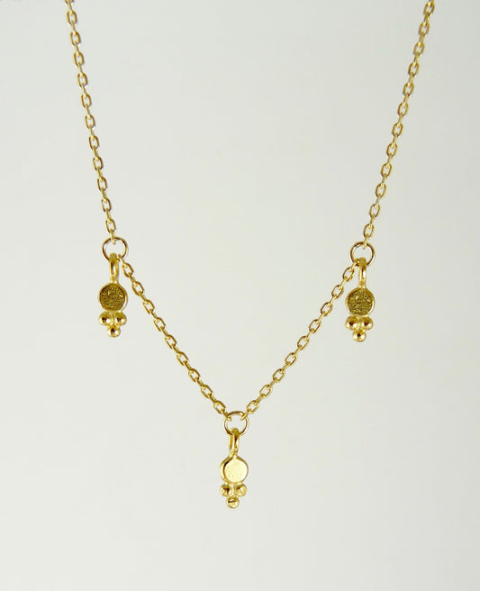 Araminta Dotted Delicate Granulation Necklace