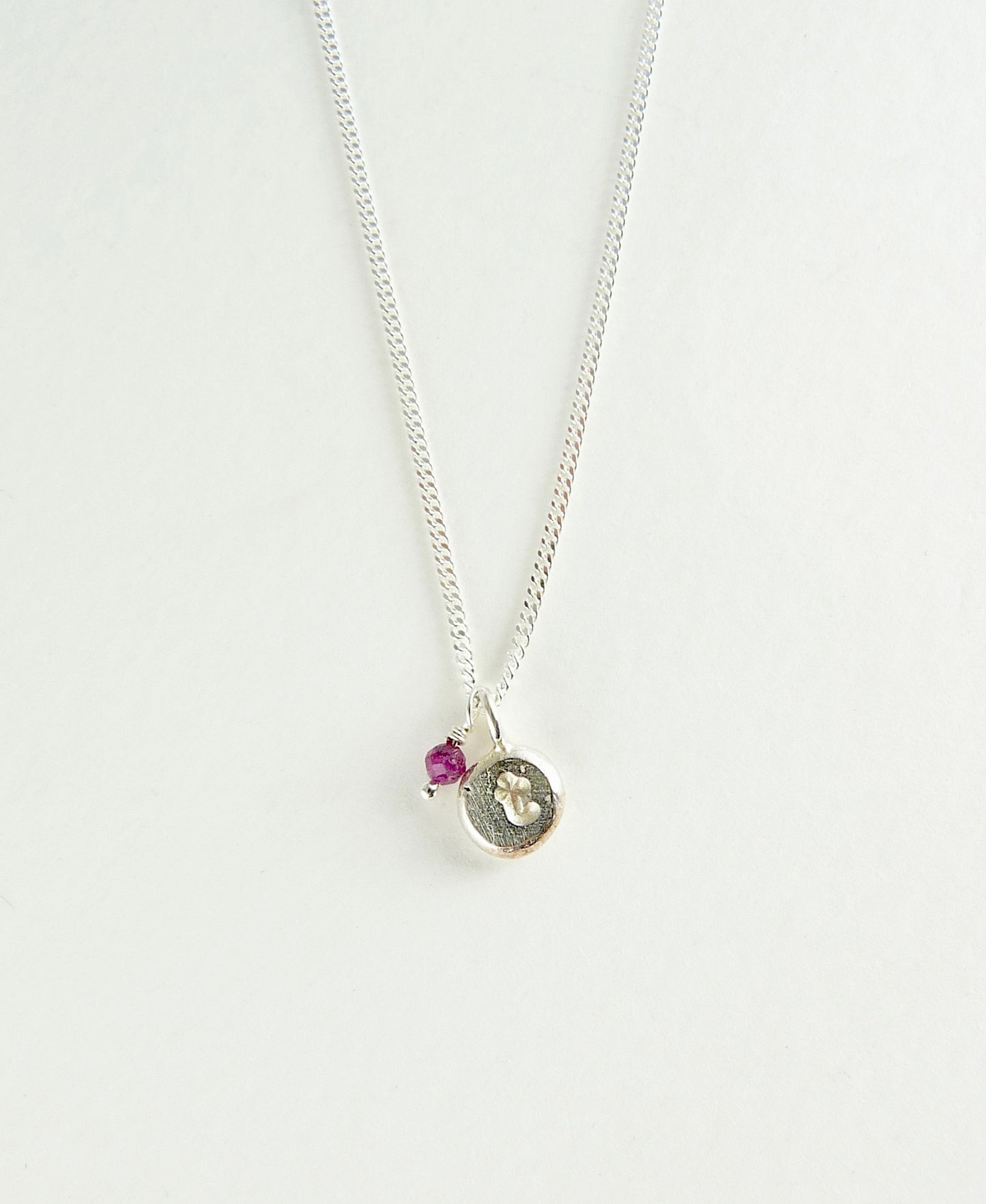 Initial & Birthstone Delicate Necklace