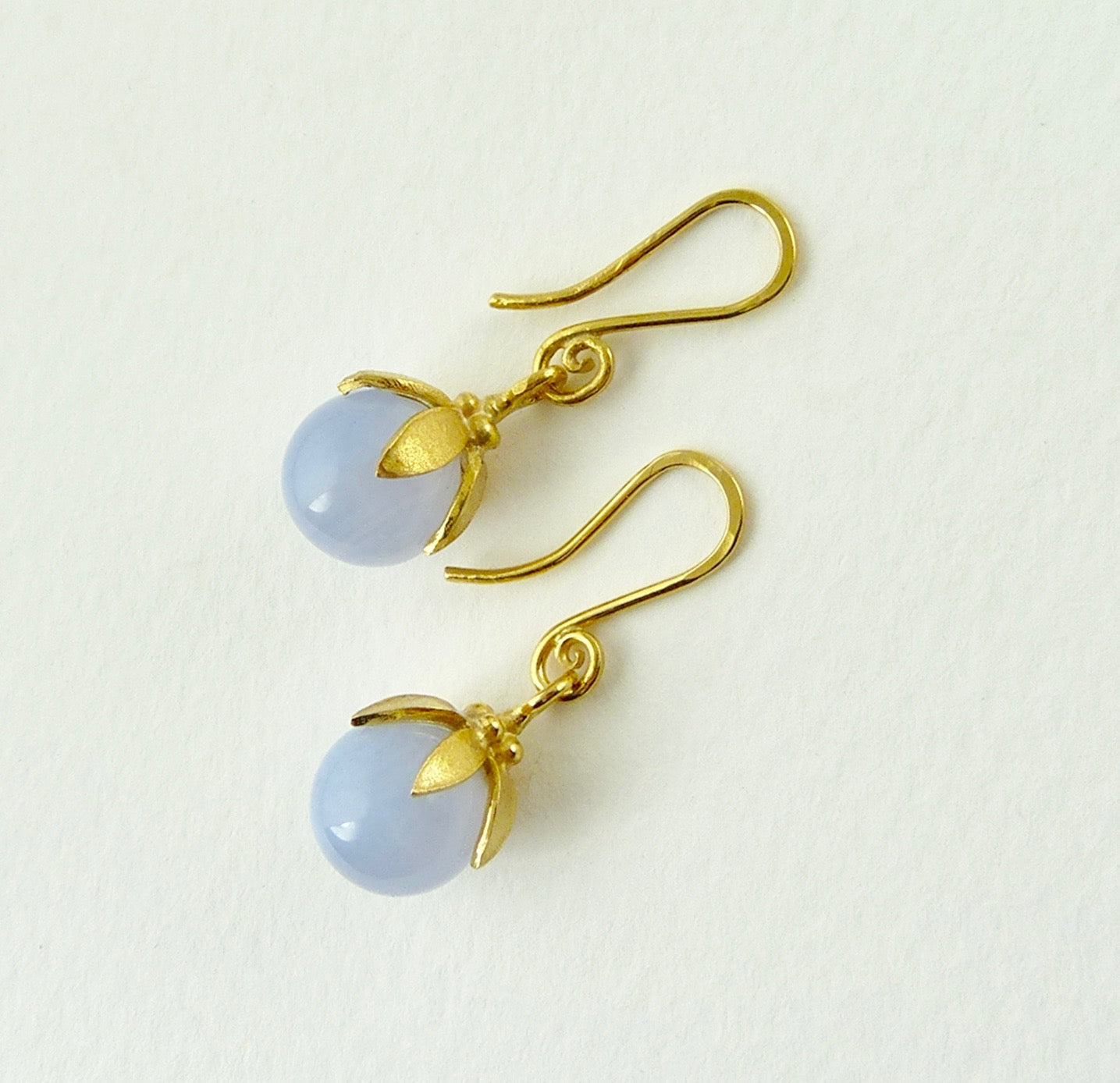 Anaïs Blue Lace Agate Earrings