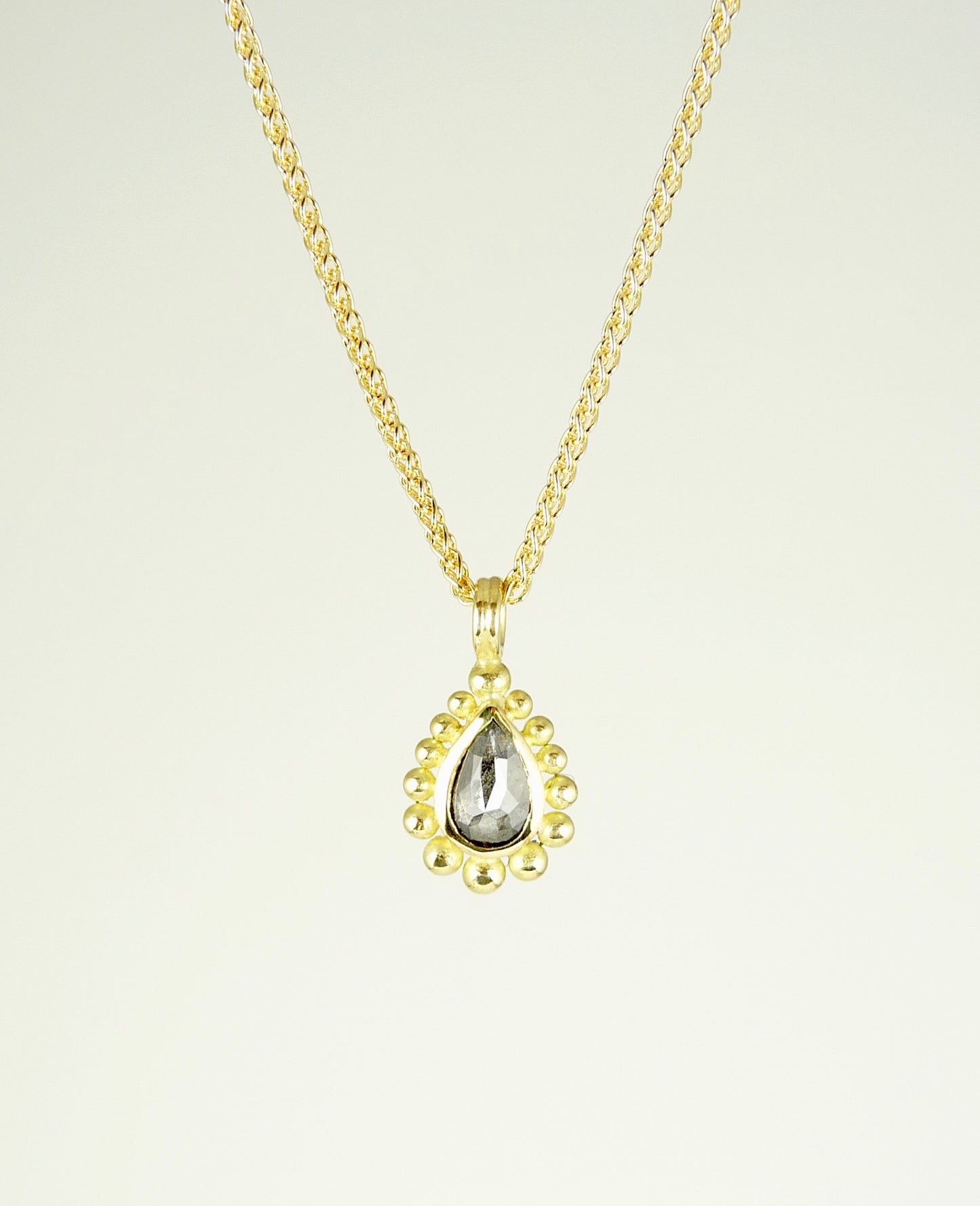 Salt & Pepper Diamond Courtesan Necklace