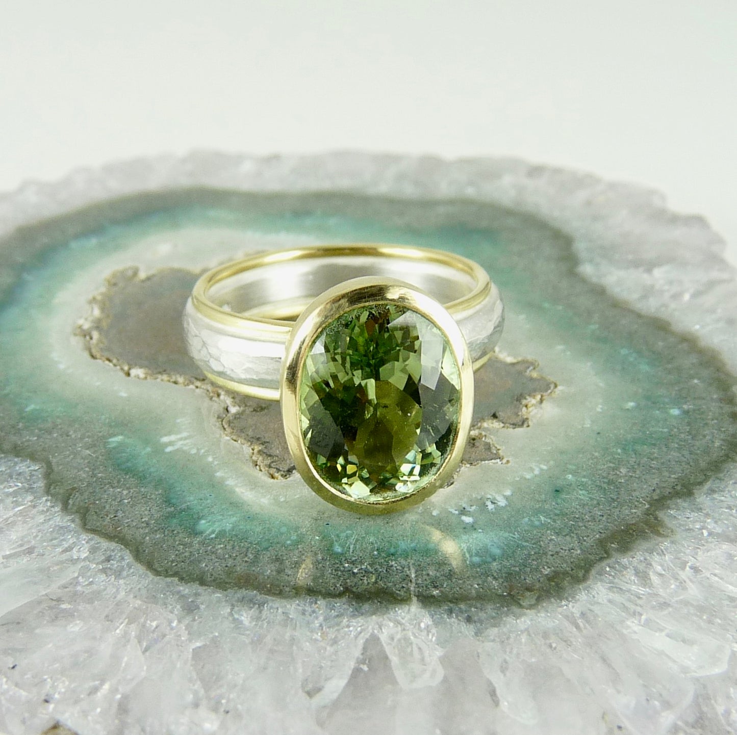 Mint Tourmaline Ring