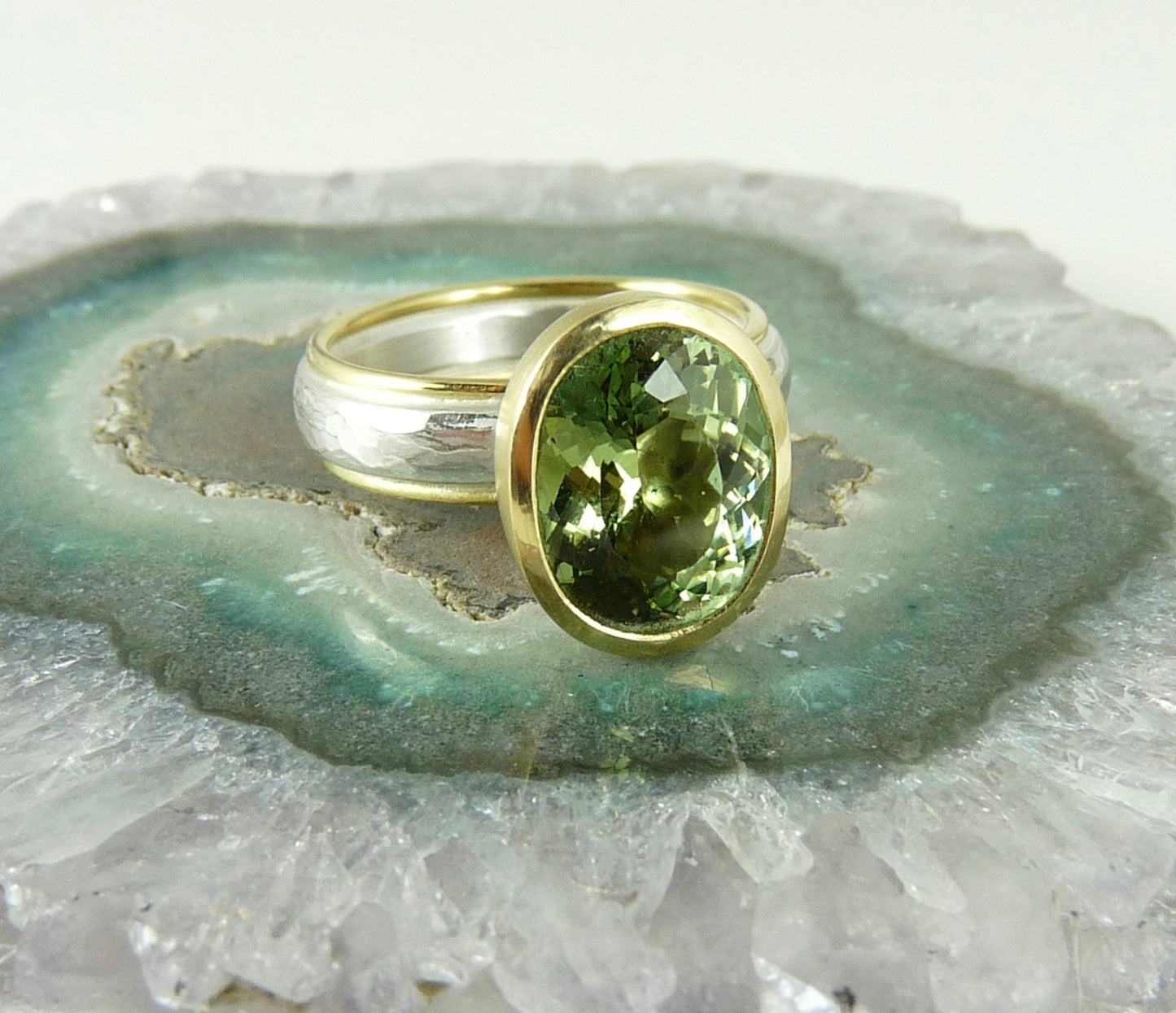 Mint Tourmaline Ring