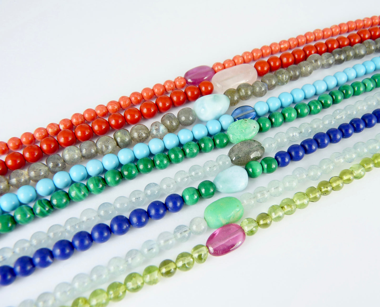 Colourful Gemstone Beaded Bracelets