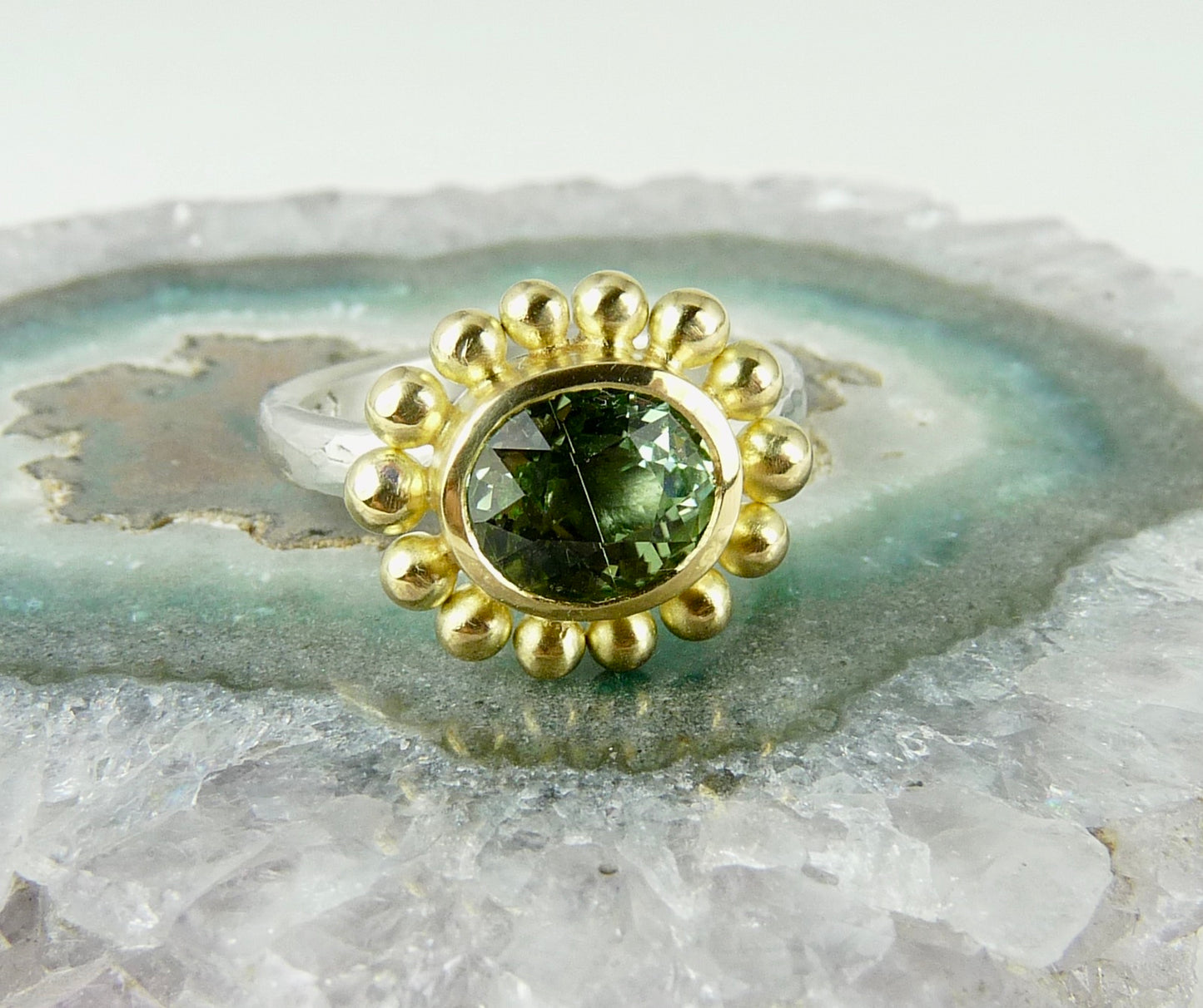 Mint Tourmaline Courtesan Ring