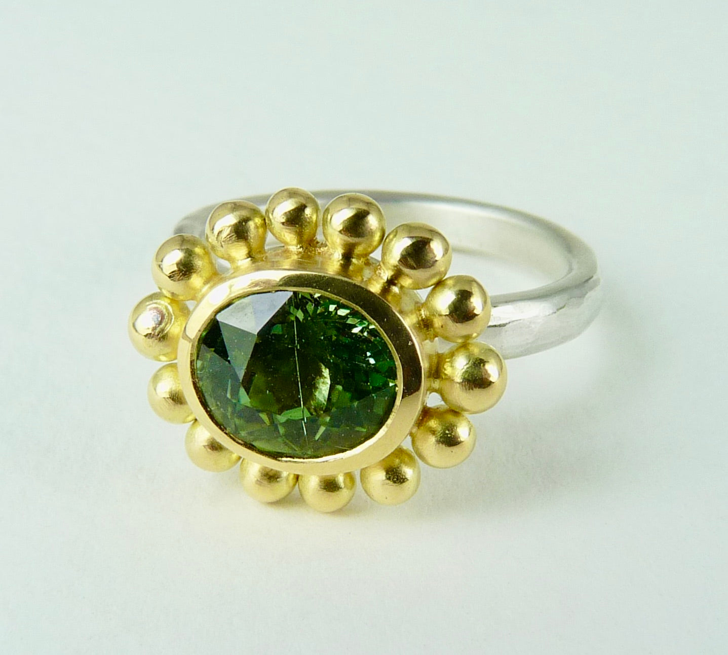 Mint Tourmaline Courtesan Ring