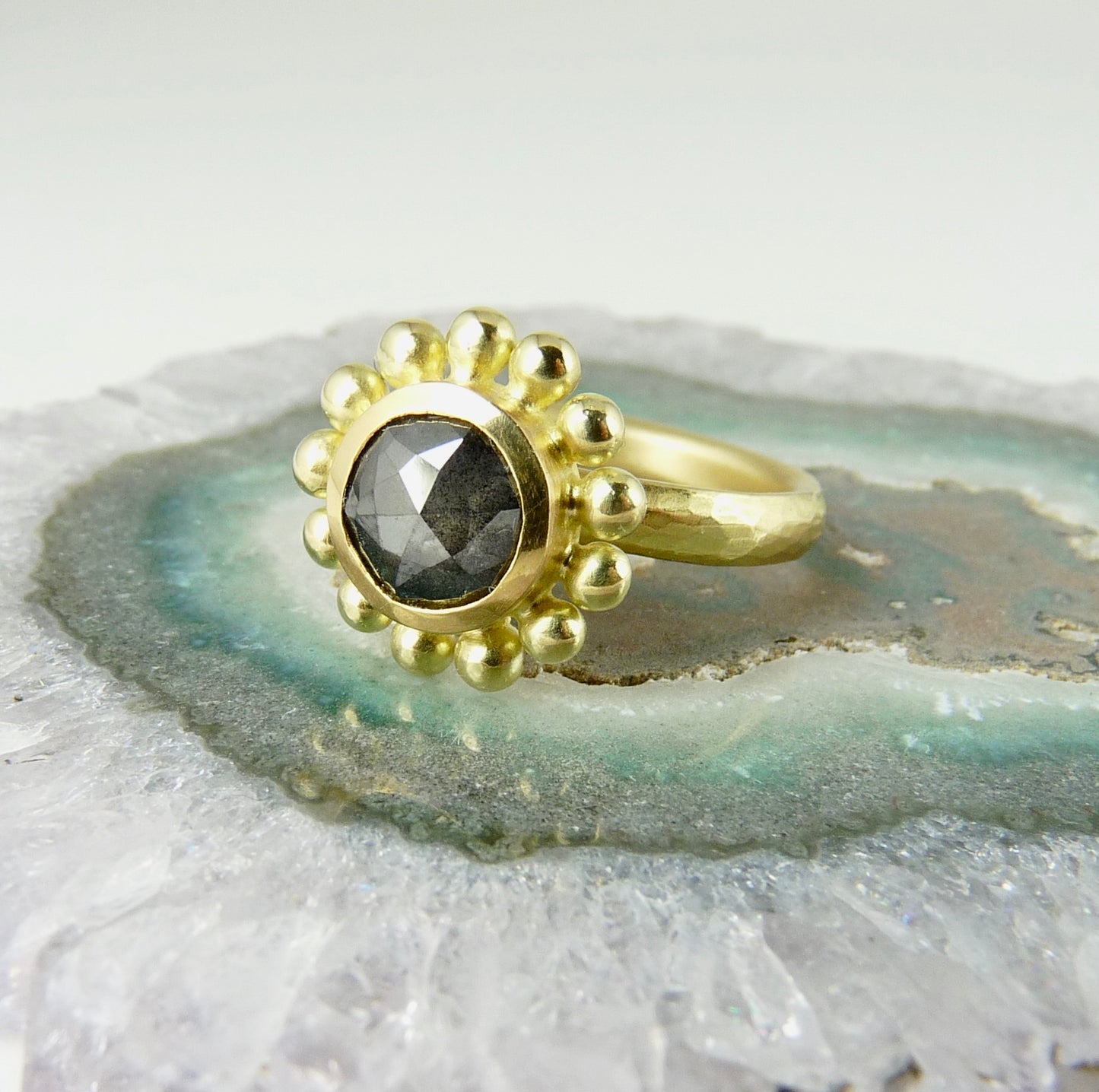 Black Diamond Courtesan Ring