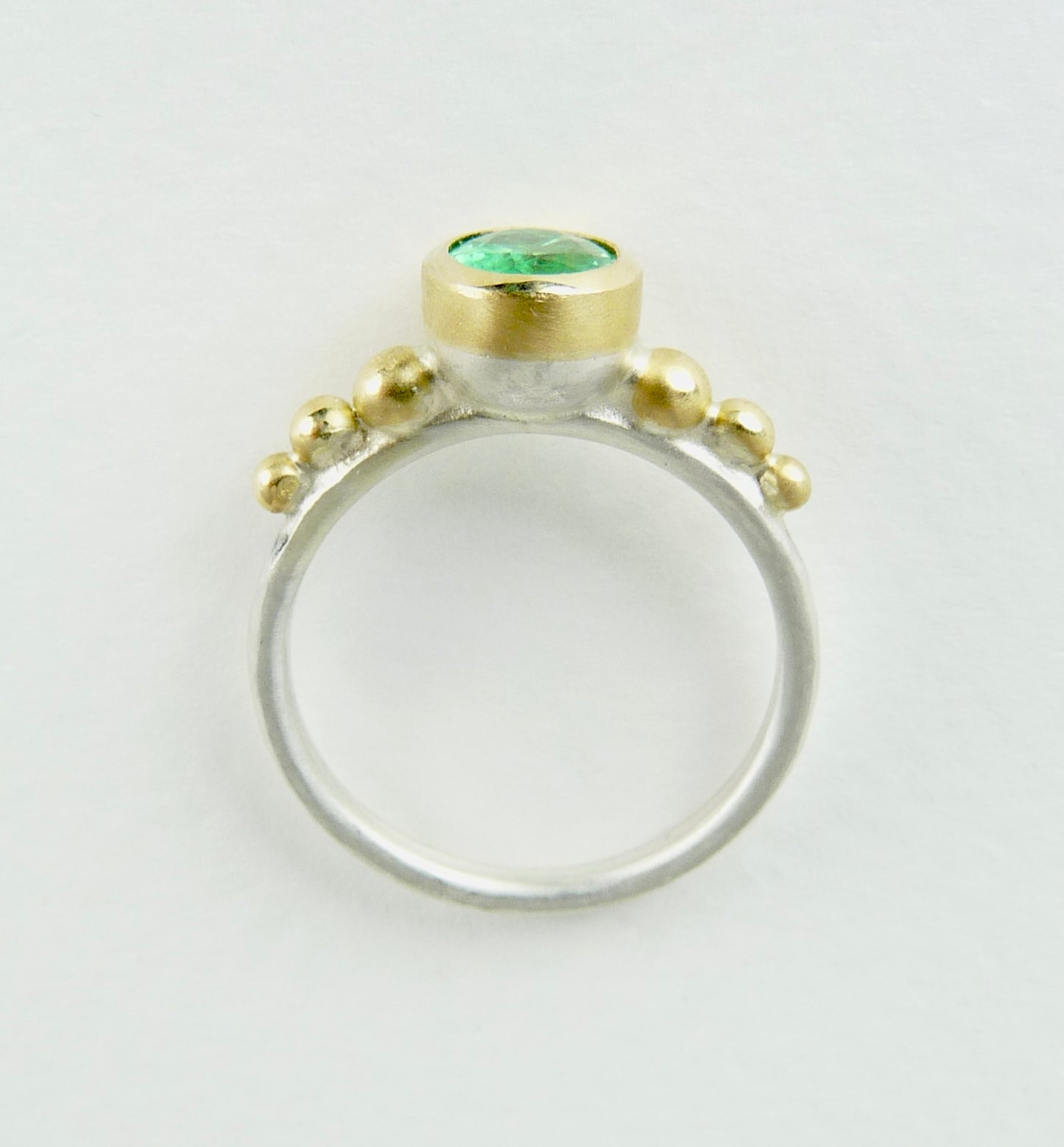 Emerald Granulation Ring