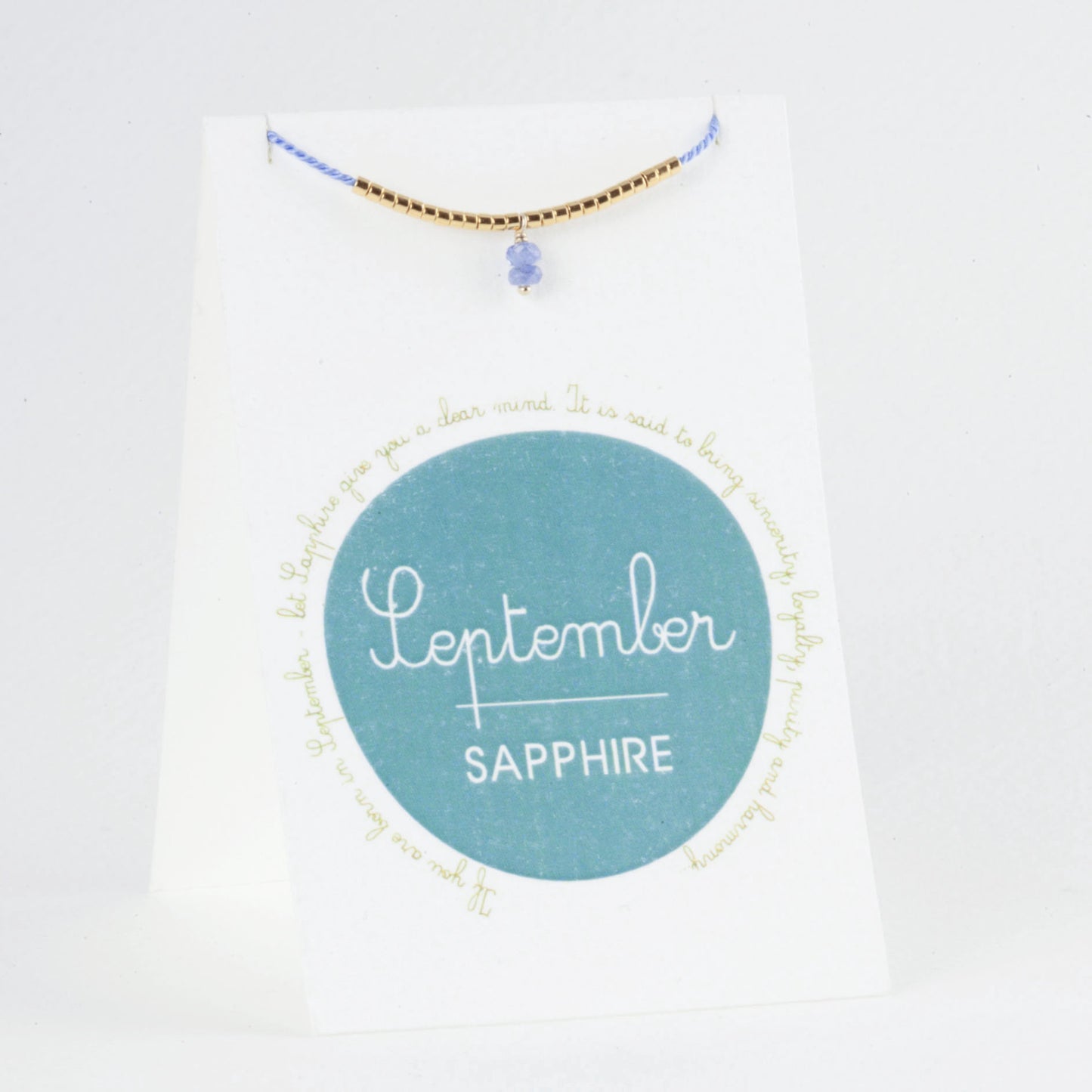 September Birthstone Bracelet, Sapphire