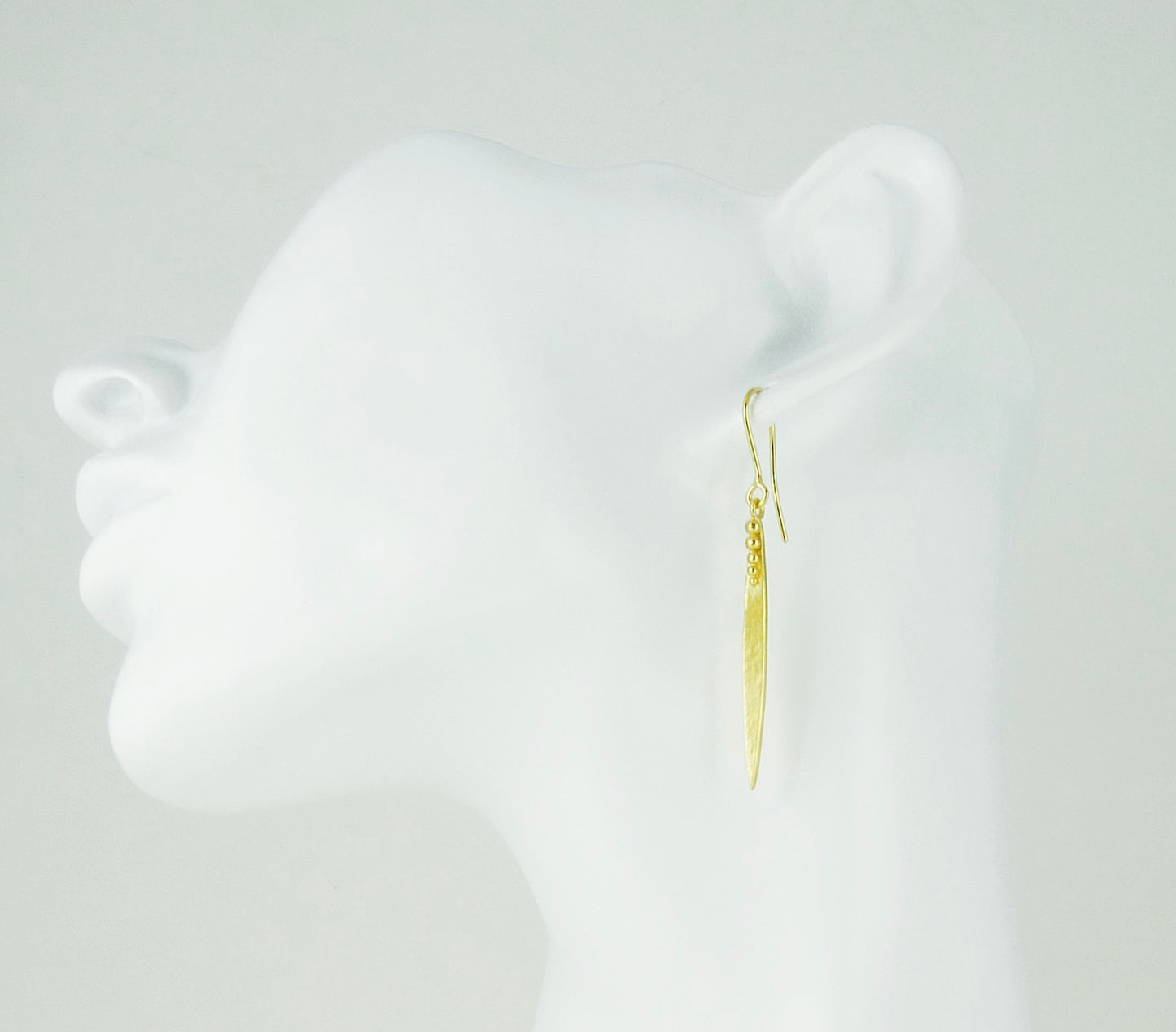 Medium Madeleine Leaf Earrings With Hook Top