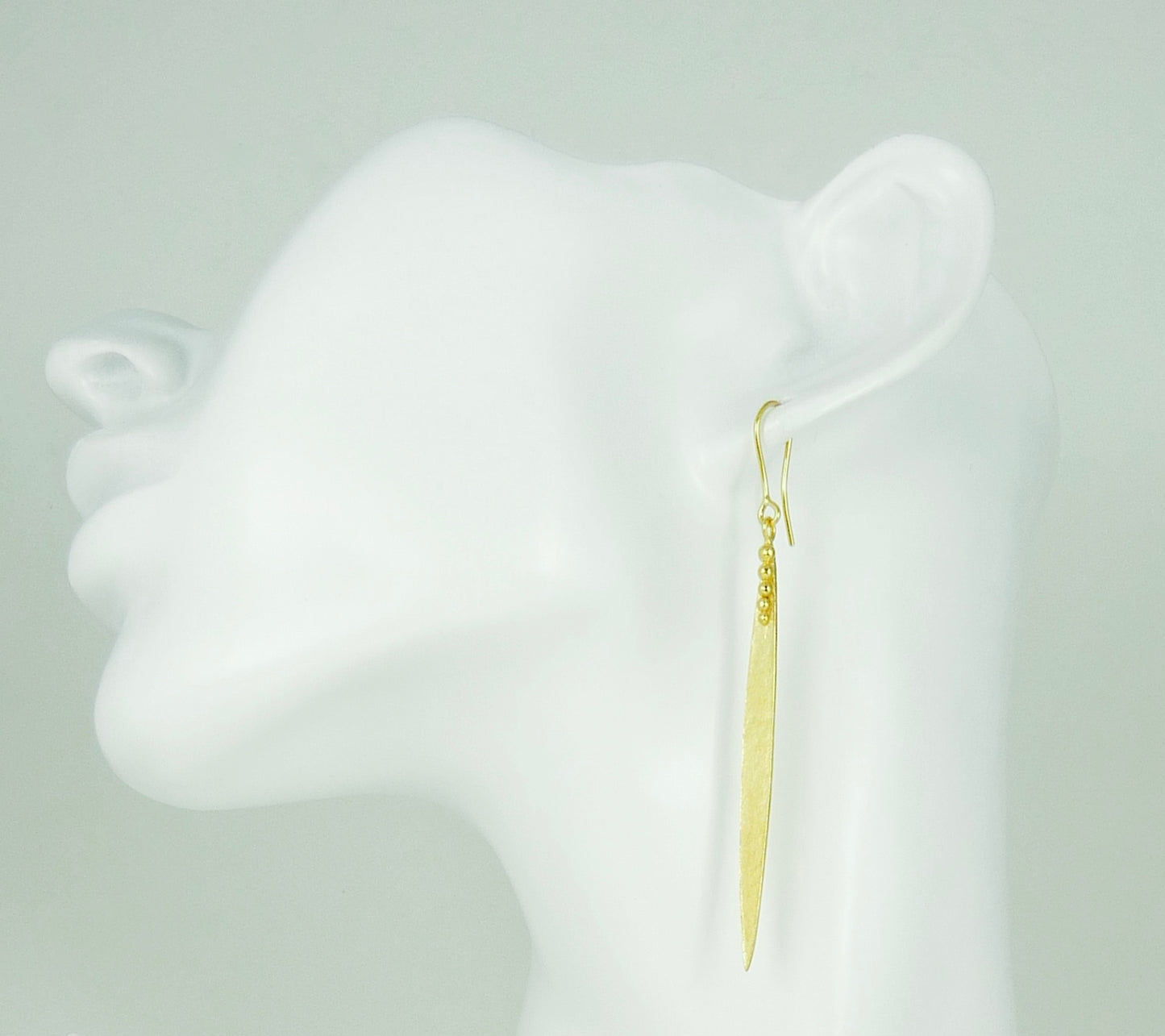 Large Madeleine Leaf Earrings With Hook Top