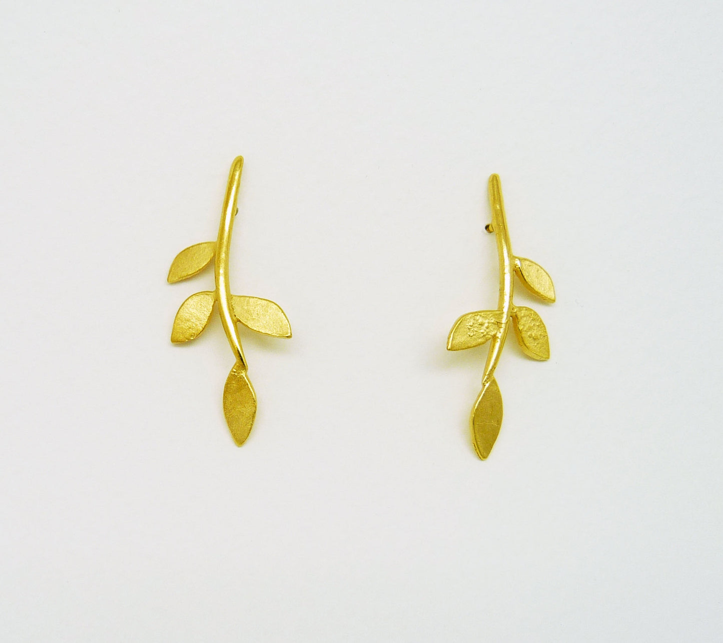 Blossoming, branch, jewellery, jewelry, earrings, studs, sterling, silver, 18ct, gold, nature, natural